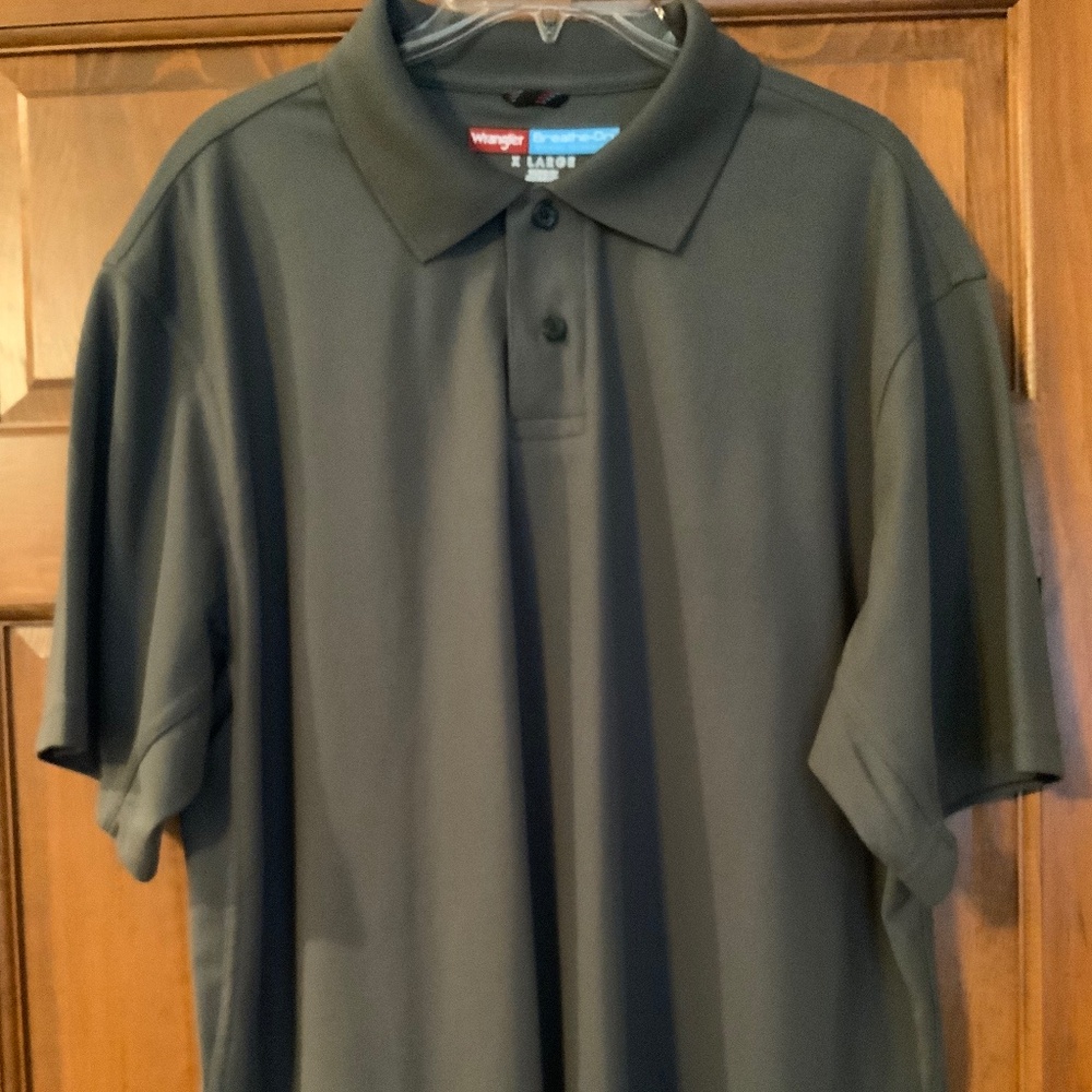 Wrangler Polo Shirt, Men’s XL, Grey